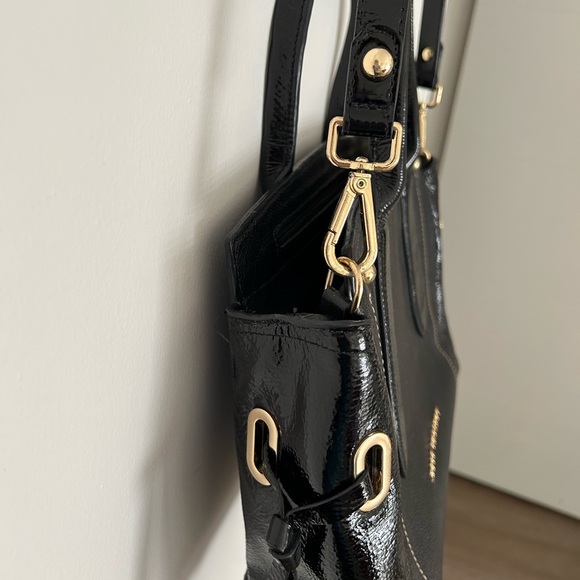 Black Leather Satchel - Picture 11 of 14